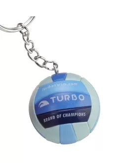 MULTICOLOR BALL KEYCHAIN BLUE